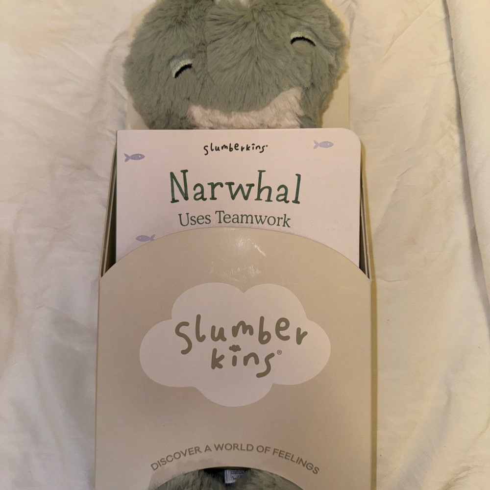 Slumberkins Narwhal Plush and Book Set